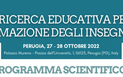 Convegno a Perugia, 27-28 ottobre: “Ricerca educativa per la formazione degli insegnanti”